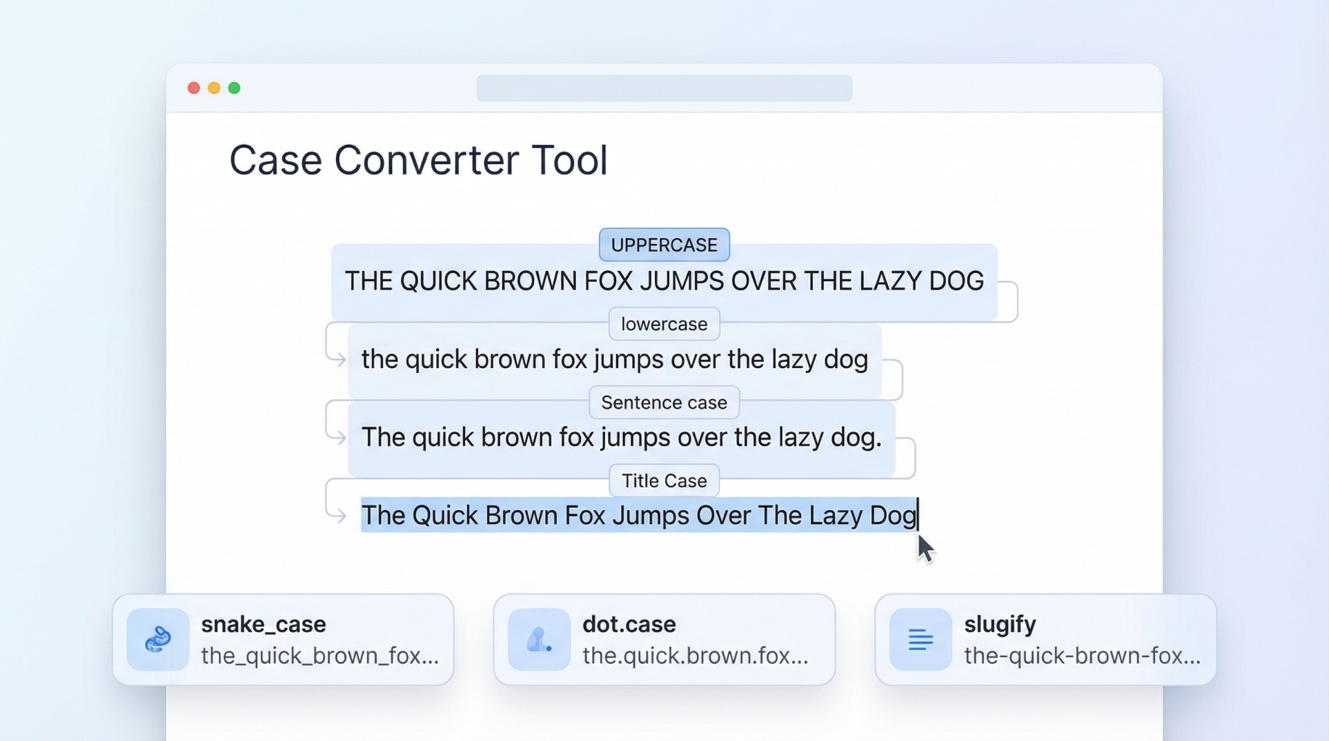 Case Converter Guide Illustration